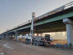 Zdjęcie 3 z budowy drogi ekspresowej S5 na odcinku Komorniki-Stęszew - Xbeton Polska - Wytwórnia betonu