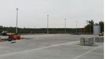 Zdjęcie 4 z budowy nawierzchni betonowej na Lotnisku Wojskowym w Pozwidzu - Xbeton Polska - Wytwórnia betonu