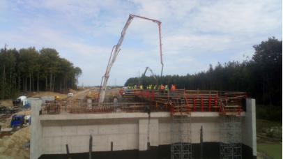 Zdjęcie 21 z budowy obwodnicy Szczecinka w ciągu drogi expresowej S11 - Xbeton Polska - Wytwórnia betonu