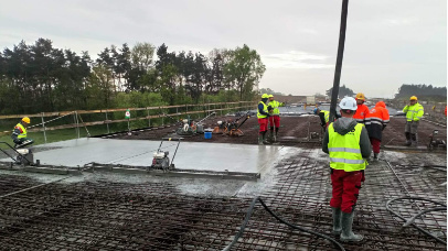 Zdjęcie 24 z budowy obwodnicy Szczecinka w ciągu drogi expresowej S11 - Xbeton Polska - Wytwórnia betonu