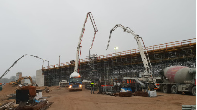 Zdjęcie 35 z budowy obwodnicy Szczecinka w ciągu drogi expresowej S11 - Xbeton Polska - Wytwórnia betonu